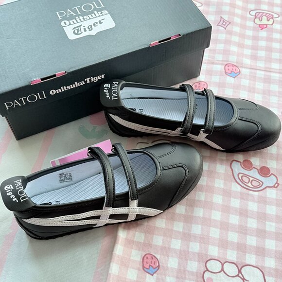 Onitsuka Tiger by Asics Shoes - Onitsuka Tiger PATOU x Mexico 66 Ballerina 'Black White'
